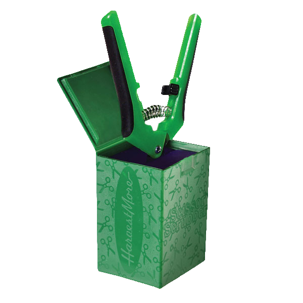 TrimBin by Harvest More - Scissor scrubber &amp; cleaner